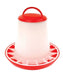 Stockshop Economy Red & White Chicken Feeder 3kg - product image 1