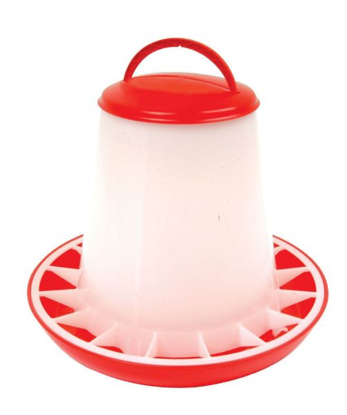 Stockshop Economy Red & White Chicken Feeder 6kg - product image 2