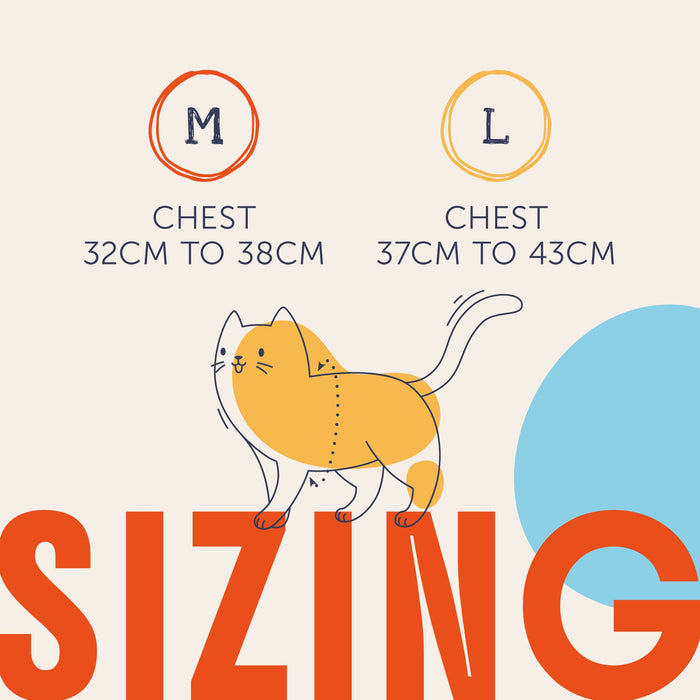 Doodlecat cat harness size guide