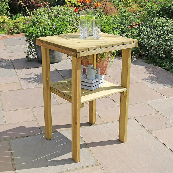 Zest Terraza Wooden Outdoor Kitchen Side Table