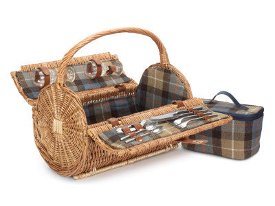Ravenstor 2 Person Barrel Picnic Hamper with Cooler Bag