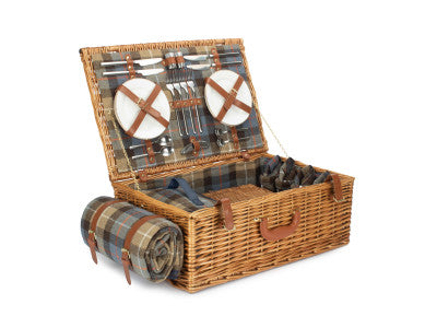 Deluxe Ravenstor 4 Person Picnic Hamper with Flask – view 2