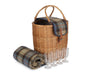 Oval Ravenstor Chiller Picnic Basket with Blanket