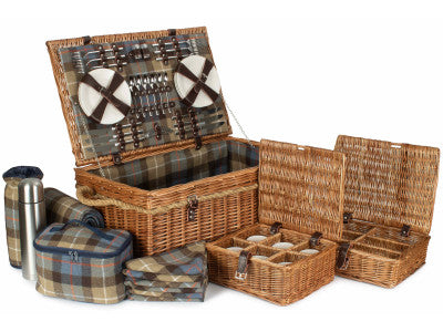 Ravenstor 6 Person Picnic Hamper with Rope Handles
