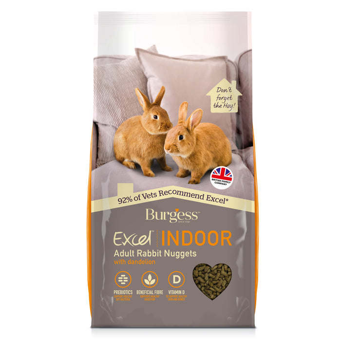 Burgess Excel Indoor Rabbit Nugget - 10 kg