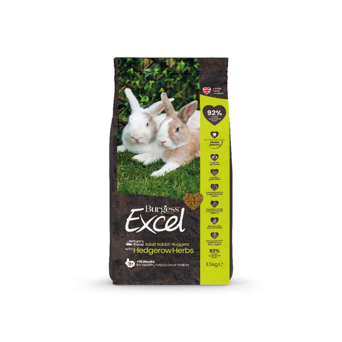 Burgess Excel Rabbit Nature Blend 4x 1.5kg