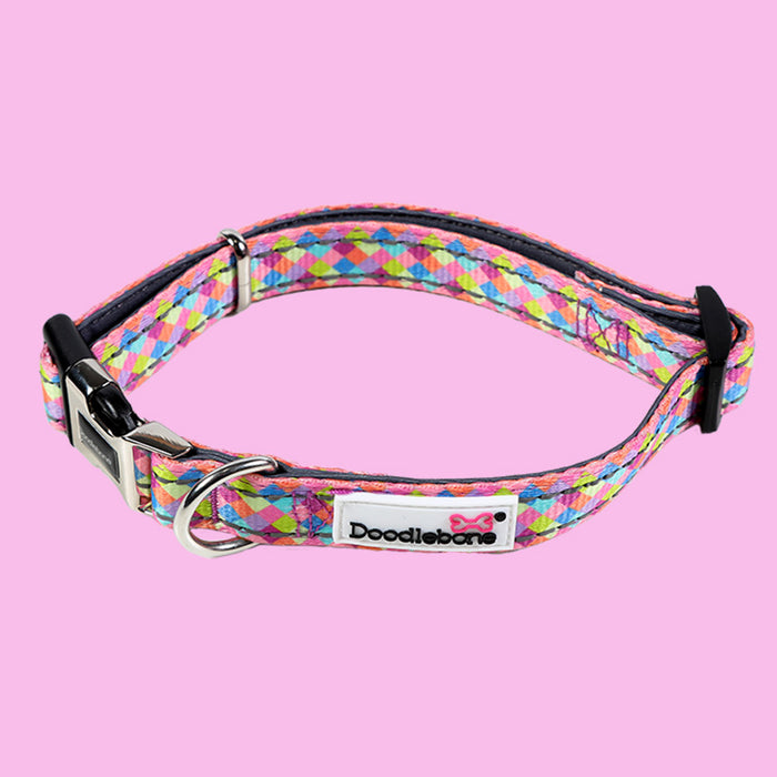 Doodlebone Padded Dog Collar  - Various Colours & Sizes