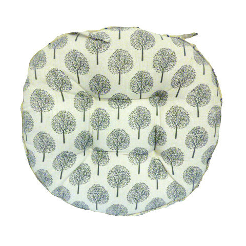 Cream Linen Look cushion option for Ascalon Azura Mosaic 3 Piece Garden Bistro Set – Light Blue