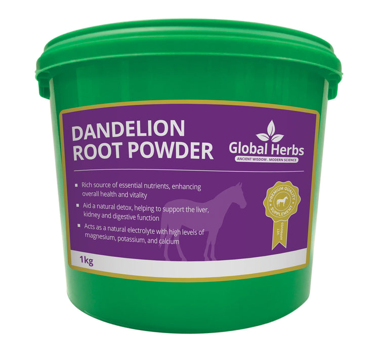 Global Herbs Dandelion Root Powder for Horses 1kg