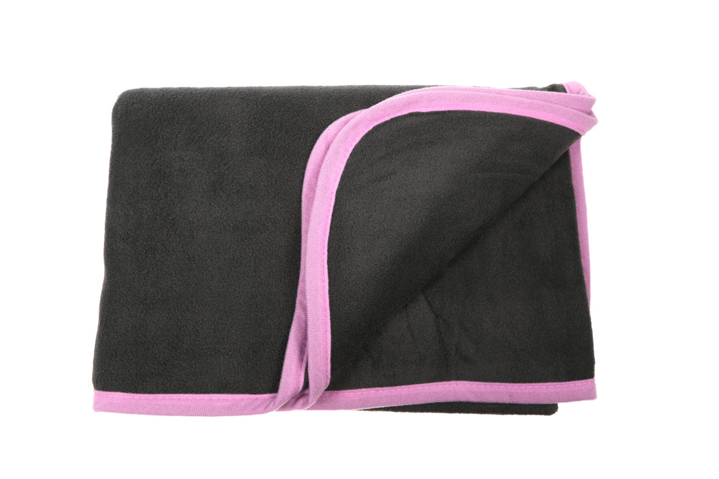 Doodlebone Dog Fleecy Blanket - Charcoal & Blush