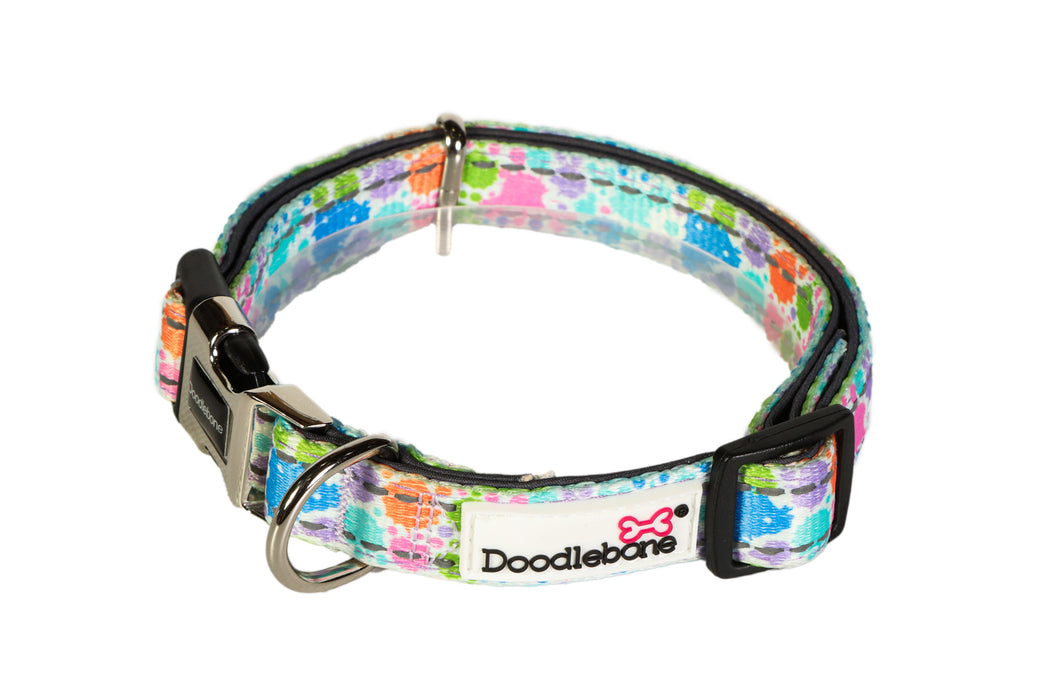Doodlebone Padded Dog Collar  - Various Colours & Sizes