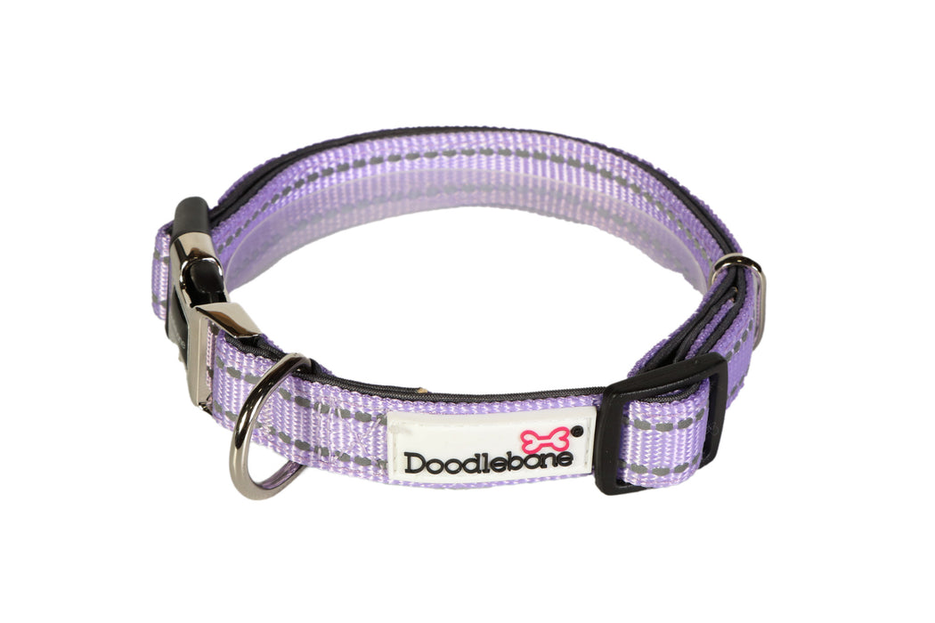 Doodlebone Padded Dog Collar  - Various Colours & Sizes