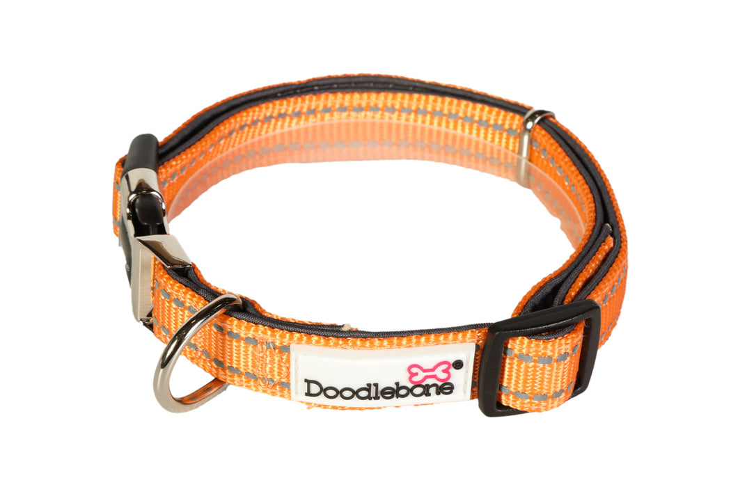Doodlebone Padded Dog Collar  - Various Colours & Sizes
