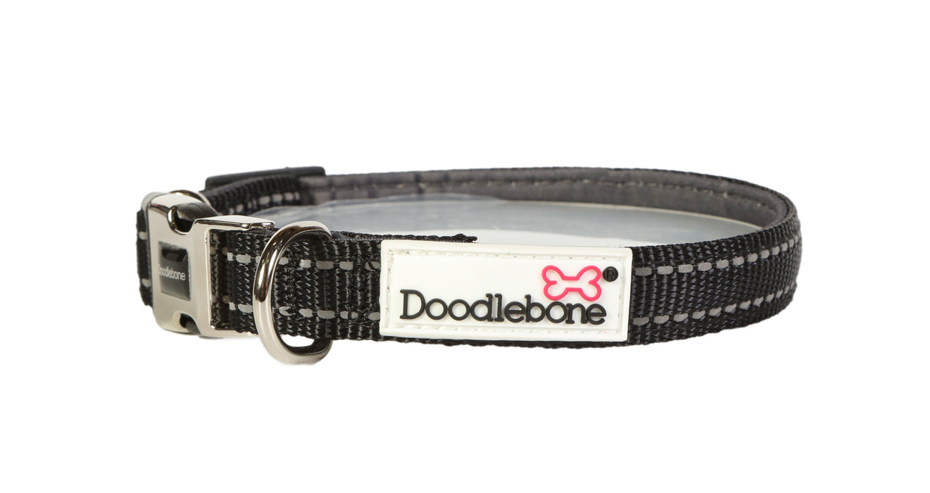 Doodlebone Padded Dog Collar  - Various Colours & Sizes
