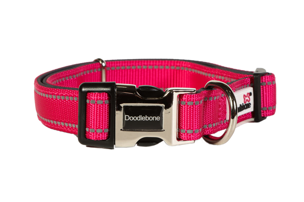 Doodlebone Padded Dog Collar  - Various Colours & Sizes