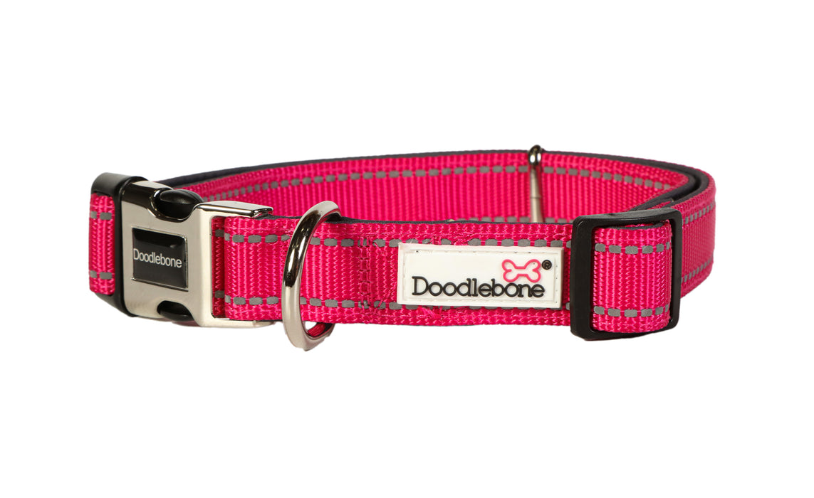 Doodlebone Padded Dog Collar  - Various Colours & Sizes