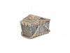 Poplar Antique Wash Swing Handle Picnic Hamper – additional view 2