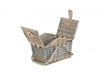 Poplar Antique Wash Swing Handle Picnic Hamper – additional view 3
