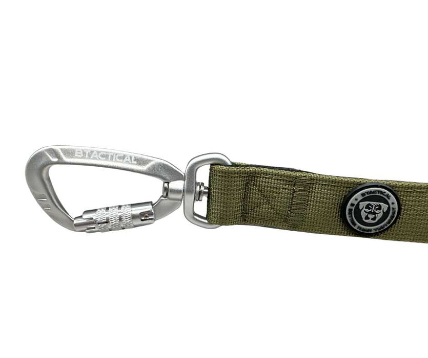 Nylon BTactical™ Carabiner Clip Lead | Khaki Green
