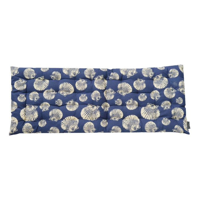 Shell Print cushion option for Ascalon Aquitaine Peacock Metal Garden Bench – Sage Green