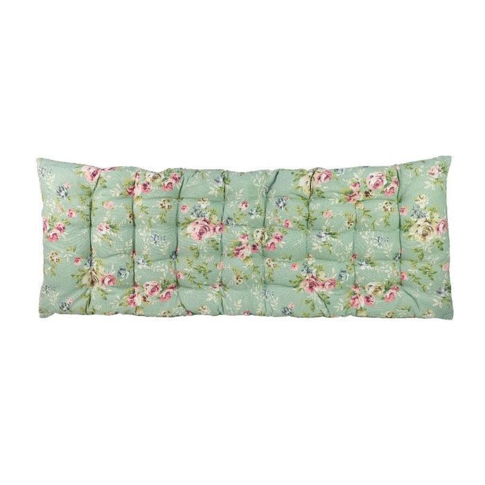 Vintage Rose cushion option for Ascalon Floral Mosaic Metal Garden Bench – Cream