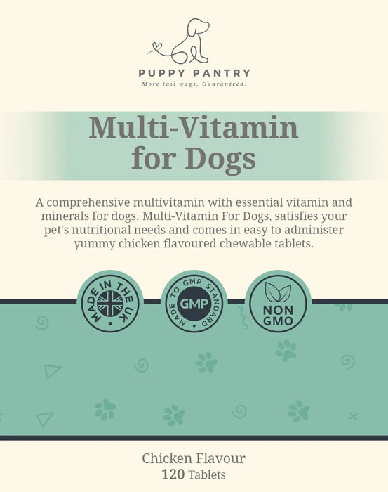 Multivitamin Chews – Chicken (120 Pack)
Supports immunity, skin & coat health, digestion & energy