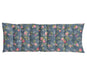 Navy Rosebud cushion option for Ascalon Floral Mosaic Metal Garden Bench – Cream