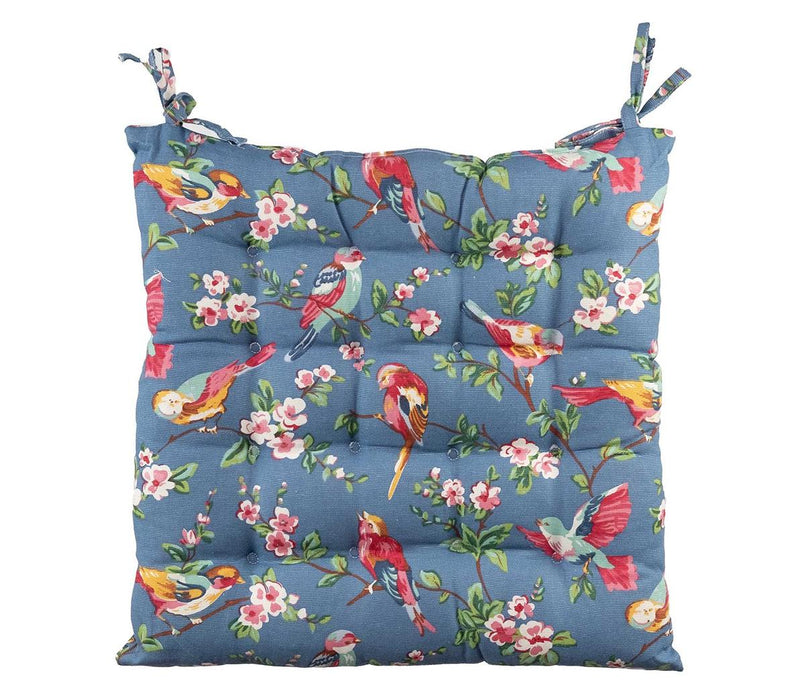 Songbirds cushion option for Marlborough 5 Piece Garden Dining Set – Antique Blue Rust