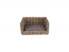 Small Luxury Rattan Dog Sofa Bed with Cushion – view 2