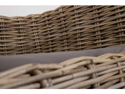 Small Luxury Rattan Dog Sofa Bed with Cushion – view 3