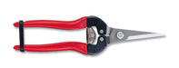 ARS Fruit-Picking Shears – Stainless-Steel Needle-Point Blade, Red, 190mm (300L-DX)