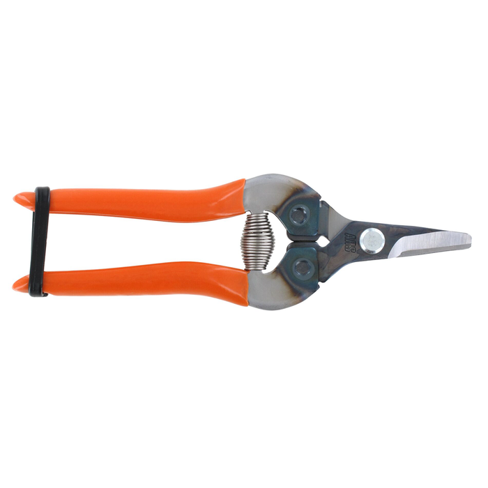 ARS Fruit-Picking Shears – Curved Round-Tip Blades, Orange, 160mm (310-OR)