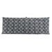 Blue Linen Look cushion option for Ascalon Floral Mosaic Metal Garden Bench – Cream