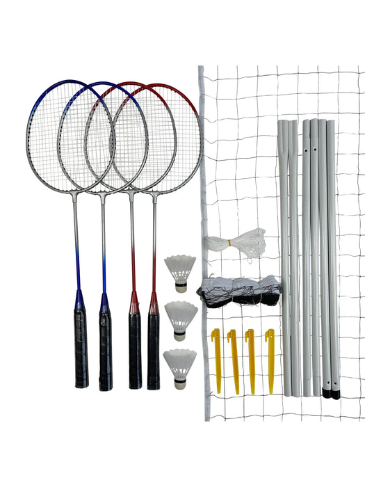 4 Player Badminton Set with Net - Chestnut Mill