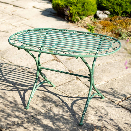 Ascalon Heritage Metal Garden Coffee Table – Antique Green