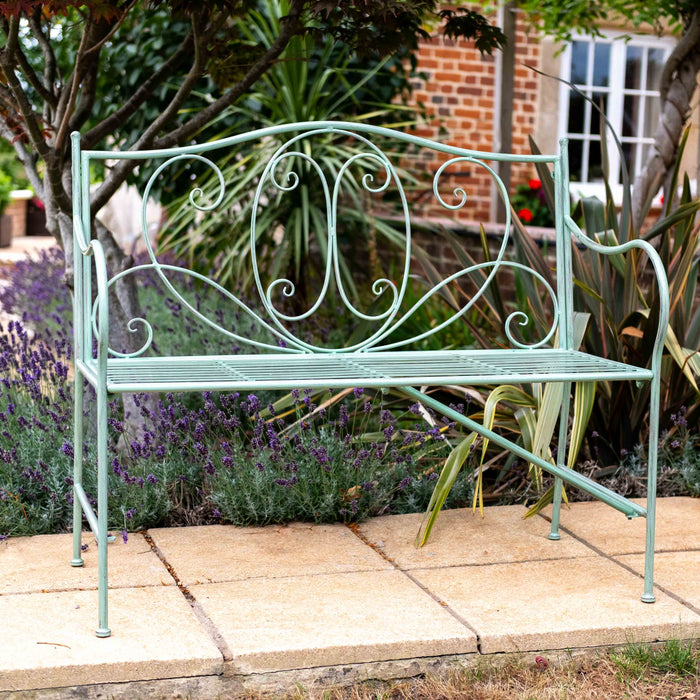 Ascalon Art Nouveau Metal Garden Bench