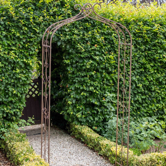 Ascalon Fairford Metal Garden Arch – Rustic Iron