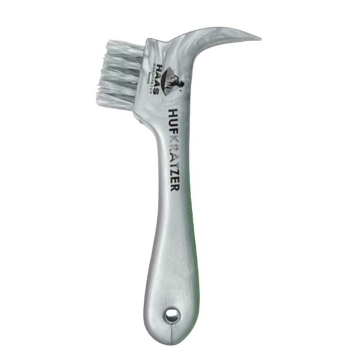 Haas Plastic Hoof Pick with Brush – Daily Hoof Cleaning Tool - SUMMER SPECIAL OFFER - 7% OFF