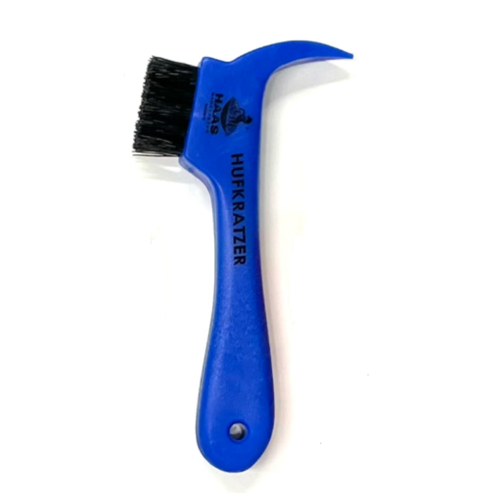 Haas Plastic Hoof Pick with Brush – Daily Hoof Cleaning Tool - SUMMER SPECIAL OFFER - 7% OFF