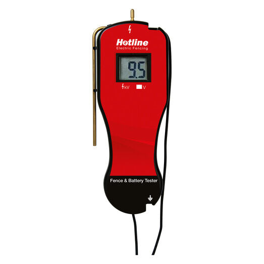 Digital volt meter for testing fencing systems plus 9v & 12volt batteries