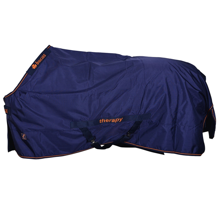 Bucas Therapy Turnout Light Big Neck Rug – Navy/Orange