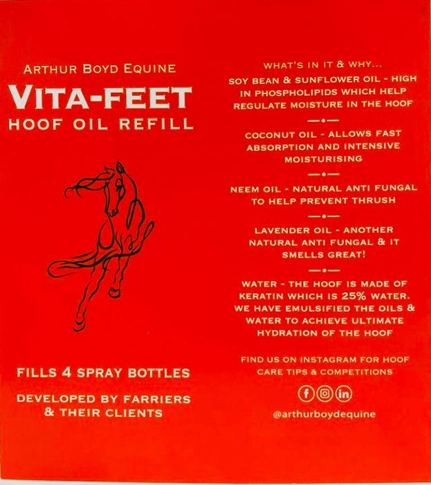 VITA-FEET Hoof Oil Refill - 2 L