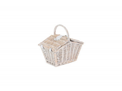 Small White Elegant Picnic Hamper