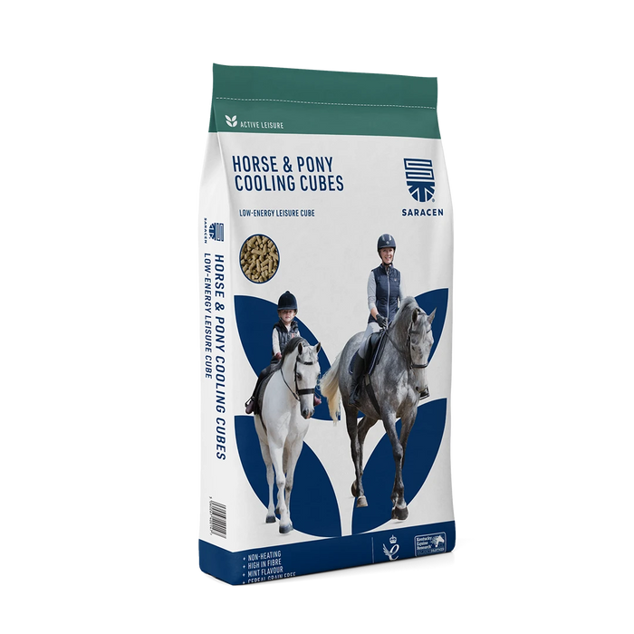 Saracen Horse & Pony Cooling Cubes – Oat-Free Low-Energy Feed for Controlled Condition – 20kg