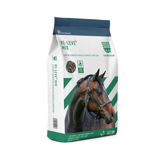 Saracen Re-Leve Mix – Cereal-Free Performance Feed for Gastric & Muscle Support – 20kg – current pack image