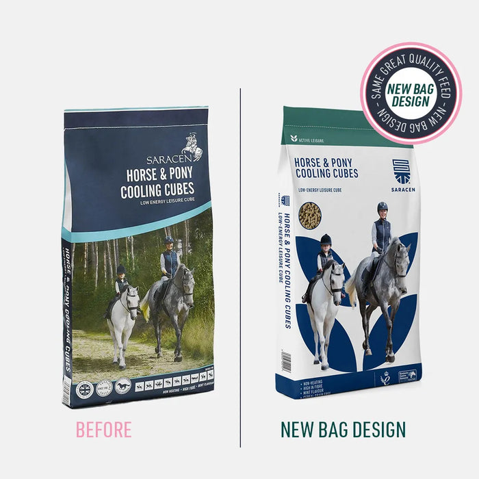 Saracen Horse & Pony Cooling Cubes – Oat-Free Low-Energy Feed for Controlled Condition – 20kg