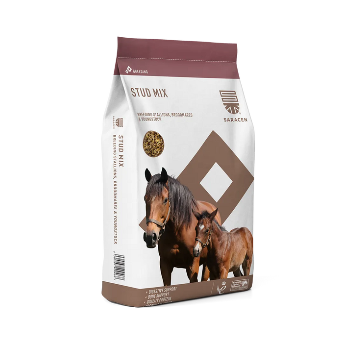 Saracen Stud Mix – Complete Feed for Breeding Stock & Young Horses – 20kg – current pack image