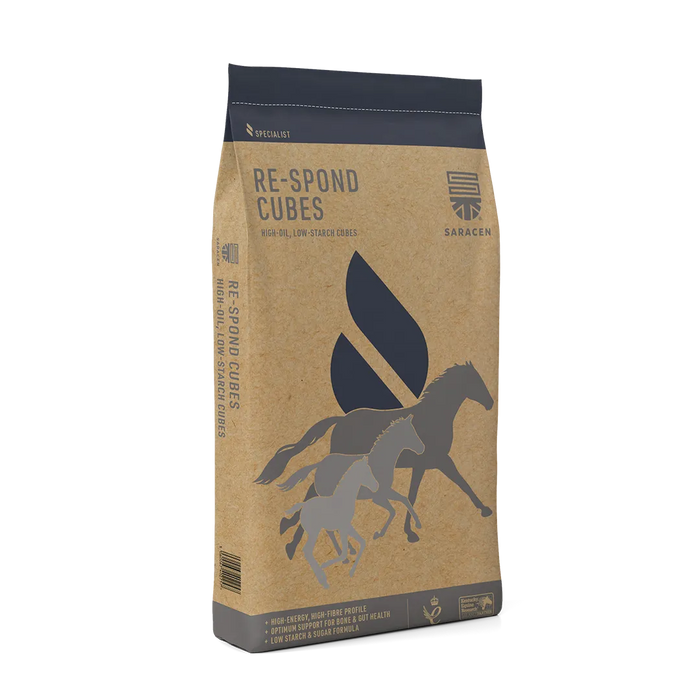 Saracen Re-Spond Cubes – Low-Starch High-Oil Cubes for Controlled Energy – 20kg – current pack image
