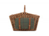 Elegant Green Tweed 4 Person Picnic Hamper – view 3