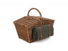 Elegant Green Tweed 4 Person Picnic Hamper – view 2